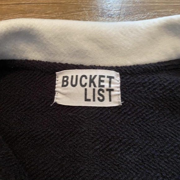 BUCKETLIST Black and White Crewneck Sweater - Picture 3 of 3